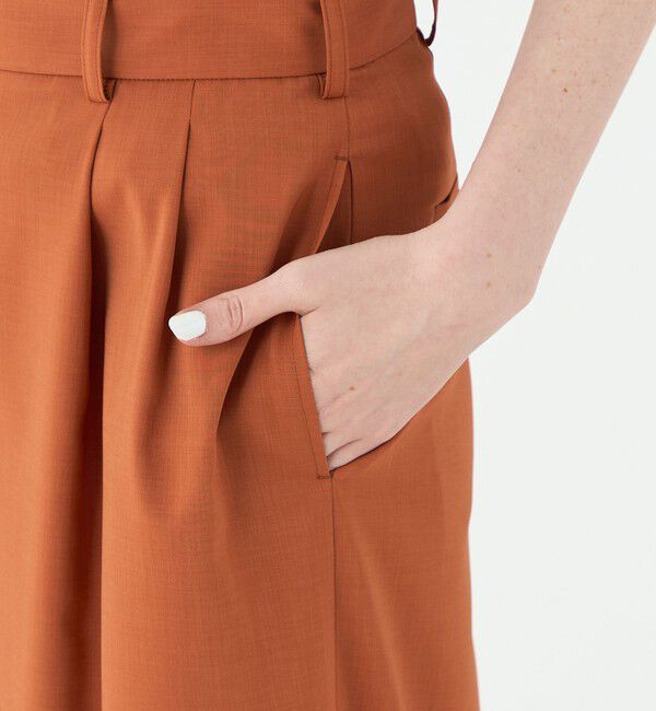 Ballsey「ポリエステルツイル ２タックスラックスパンツ」|スラックス|