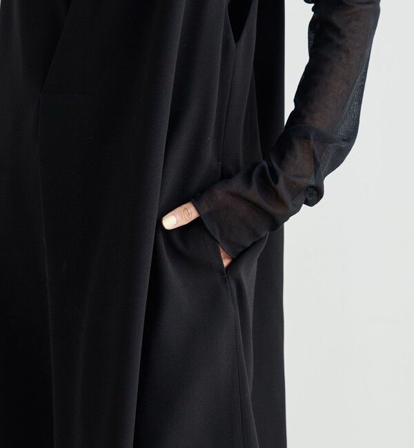 Edition「バックサテンジョーゼット Vネックジレ」|ベスト・ジレ|