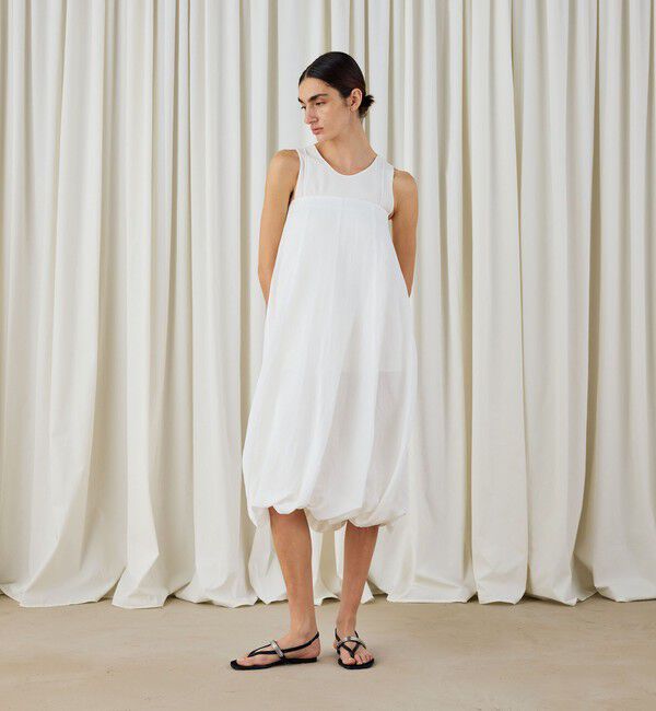 DES PRES「キュプラコットンストライプ バルーンスカート」|スカート|