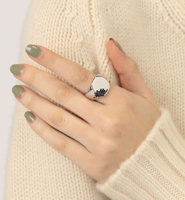 TOMORROWLAND GOODS「TOM WOOD Oval Black M」|リング|