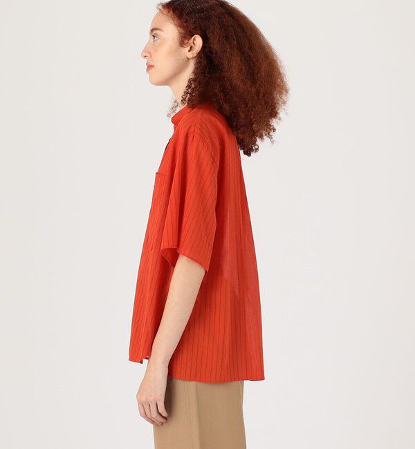 MACPHEE「ドビーストライプ チュニックブラウス」|シャツ・ブラウス|