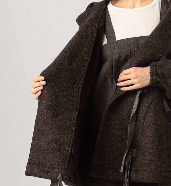 TOMORROWLAND GOODS「HAVERSACK ウールナイロン ポンチョ」|ポンチョ・ケープ|