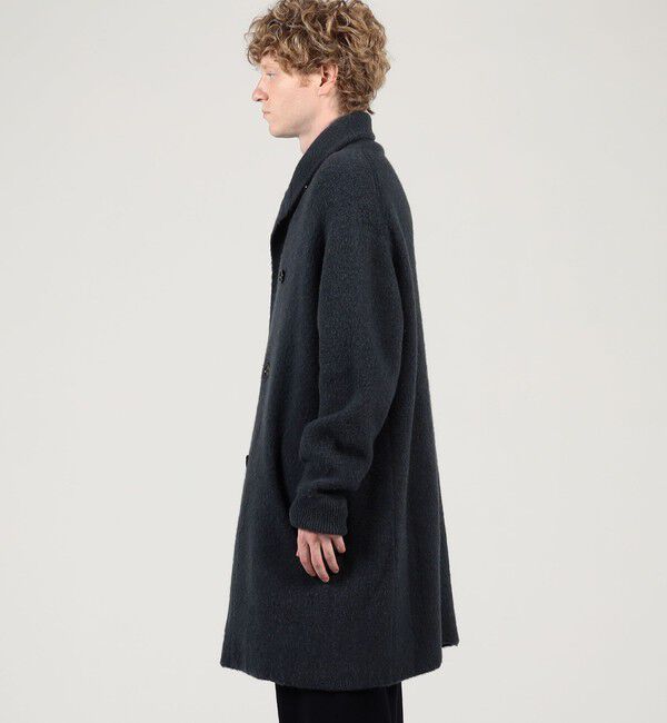 TOMORROWLAND MENS「ウールカシミヤシルク ダブルブレステッド ニットコート」|ニット・セーター|