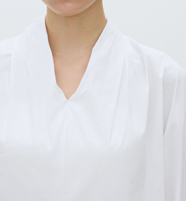 TOMORROWLAND collection「【WEB先行予約】ストレッチブロード ドルマンパフブラウス」|シャツ・ブラウス|