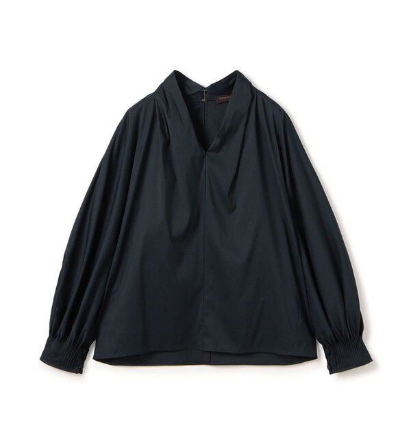 TOMORROWLAND collection「【WEB先行予約】ストレッチブロード ドルマンパフブラウス」|シャツ・ブラウス|69 ネイビー