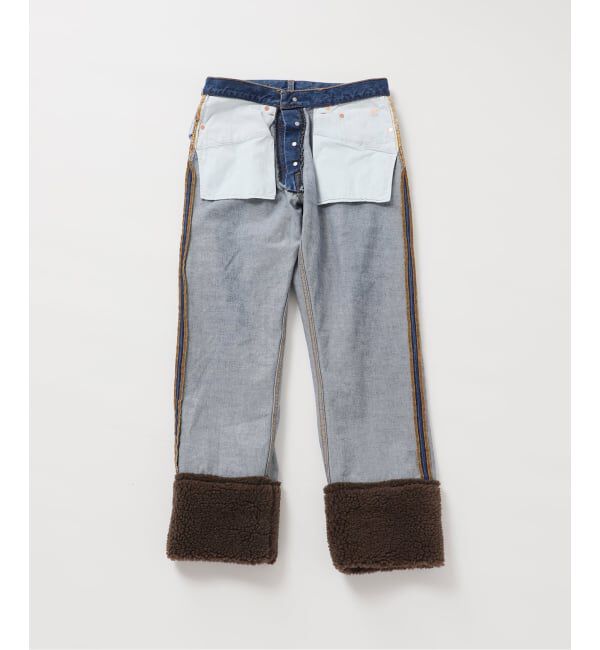  「ボアデニムパンツ」|デニム|