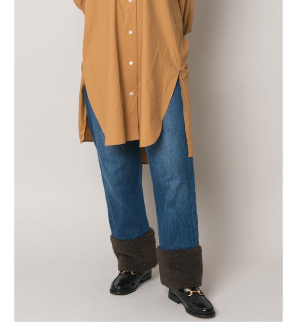  「ボアデニムパンツ」|デニム|