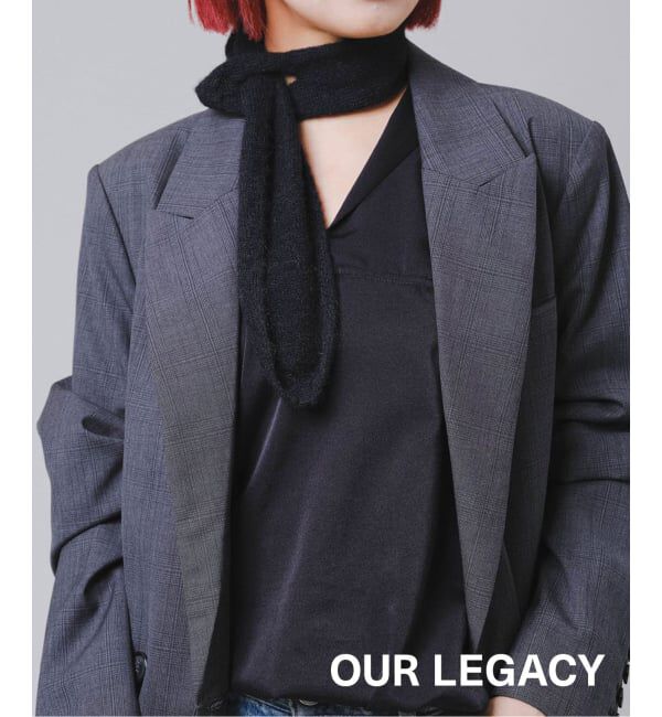EYETHINK「【OUR LEGACY / アワーレガシー】MINIATURE SCARF」|バンダナ・スカーフ|ブラック
