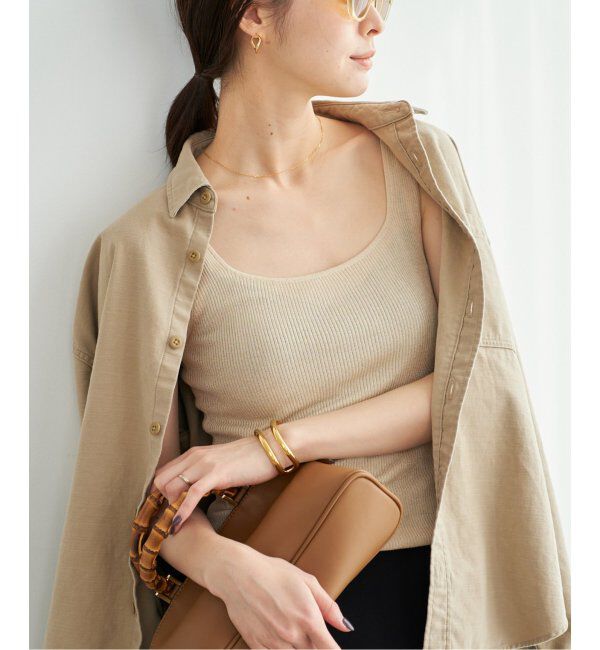 Plage「LE PETIT PULLE / ル プティ プレ DELMA タンクトップ」|タンクトップ|ゴールド