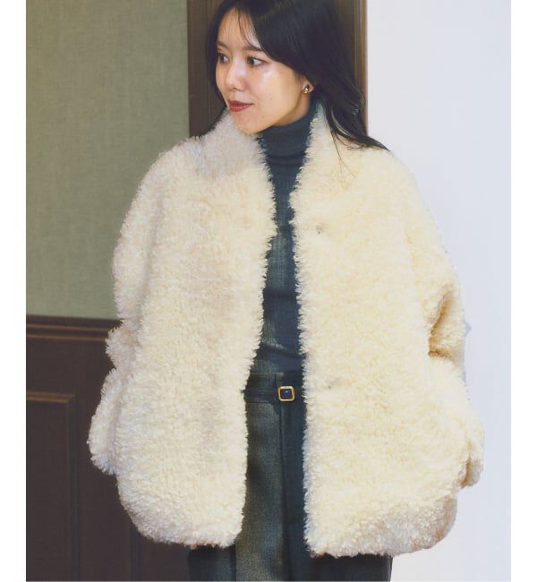 Plage「minou furly コート」|その他|ホワイト