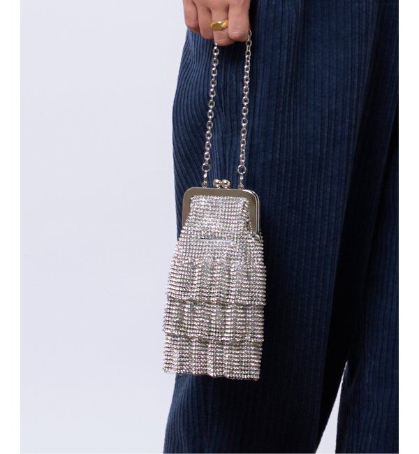 IENA LA BOUCLE「【Whiting&Davis】Kyra Petite Ruffle Clutch バッグ」|その他|