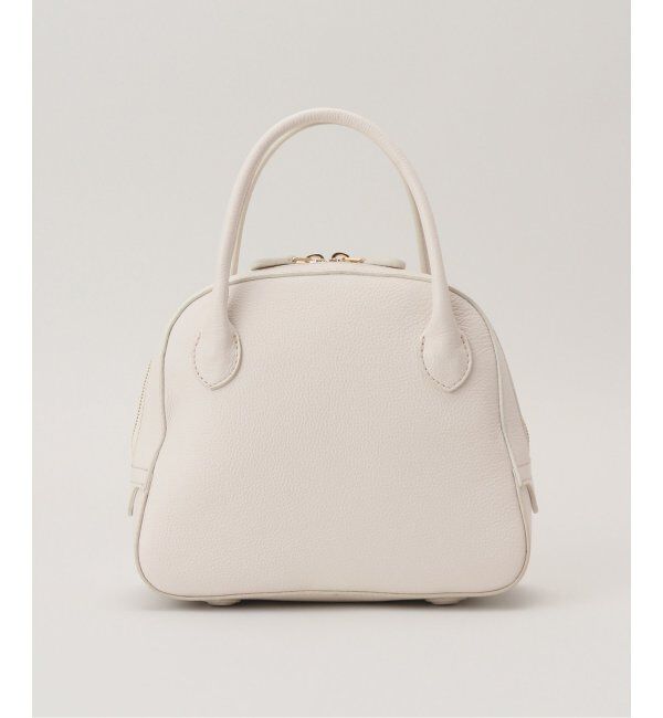 VERMEIL par iena「【MAISON CANAU/メゾン カナウ】別注 ラウンドボストン バッグ」|ハンドバッグ|ホワイト