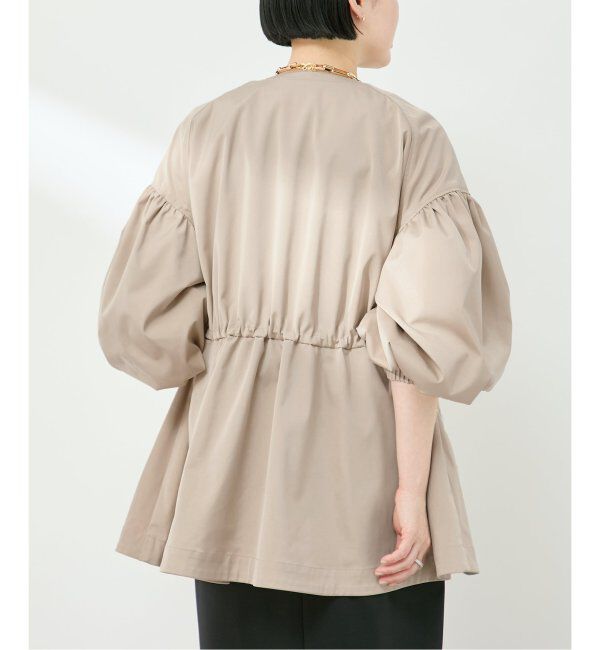 VERMEIL par iena「ノーカラーギャザーZIPブルゾン」|その他|