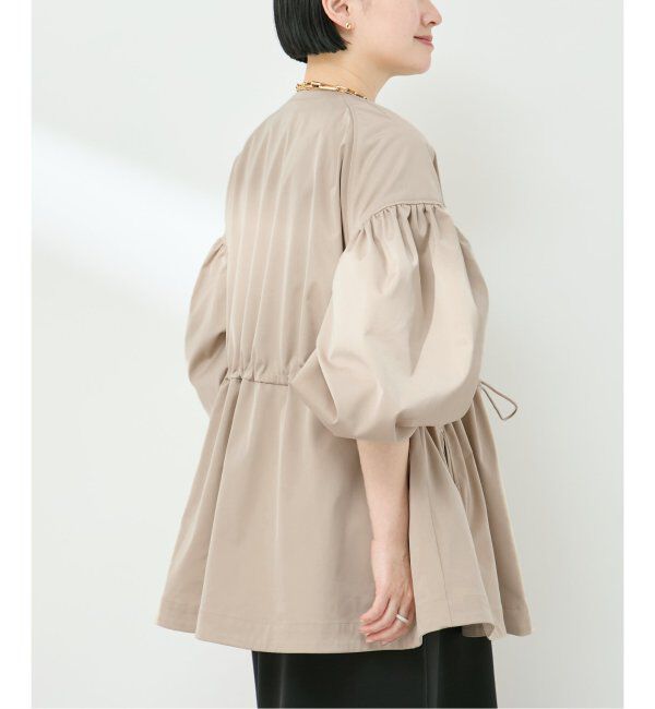 VERMEIL par iena「ノーカラーギャザーZIPブルゾン」|その他|