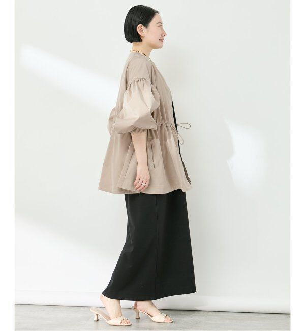 VERMEIL par iena「ノーカラーギャザーZIPブルゾン」|その他|