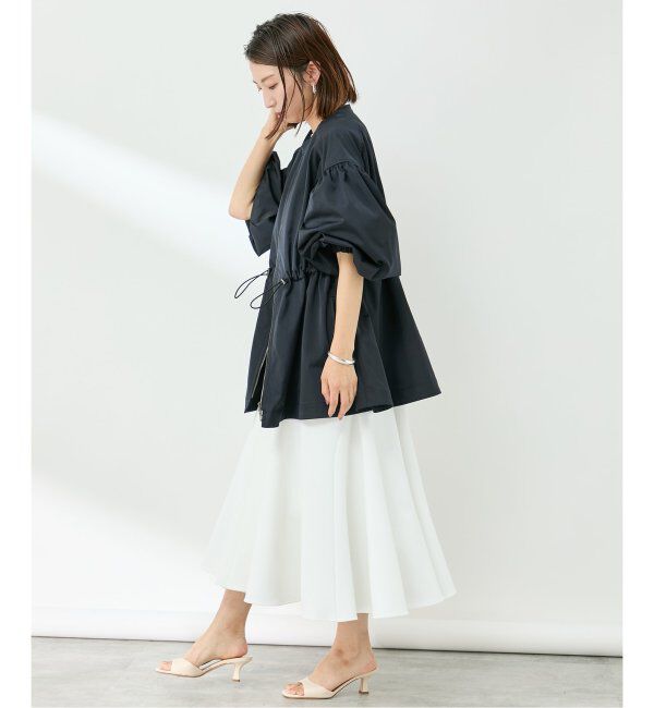 VERMEIL par iena「ノーカラーギャザーZIPブルゾン」|その他|