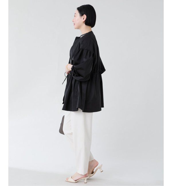 VERMEIL par iena「ノーカラーギャザーZIPブルゾン」|その他|