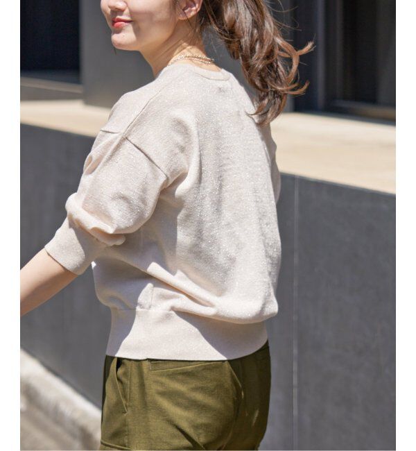 IENA「《追加3》LEVITAクルーカーディガン」|カーディガン|