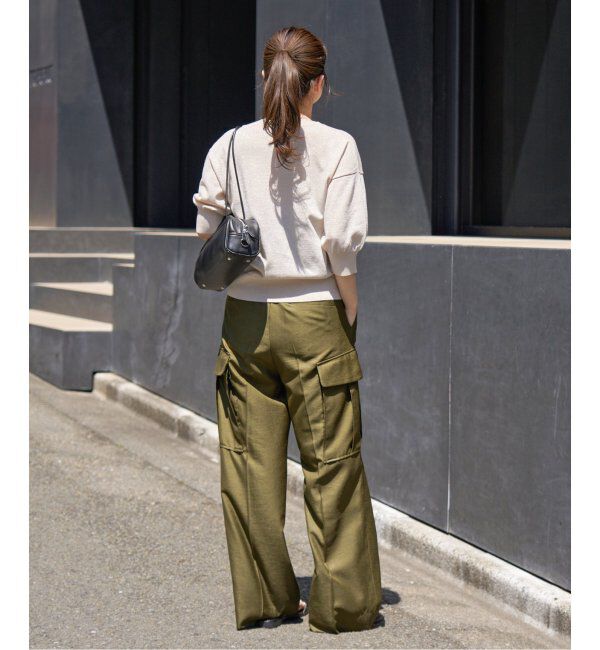 IENA「《追加3》LEVITAクルーカーディガン」|カーディガン|