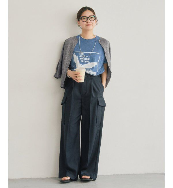 IENA「《追加3》LEVITAクルーカーディガン」|カーディガン|