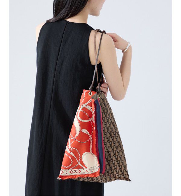 VERMEIL par iena「《追加2》manipuri マニプリ Bag 別注Verロゴxネイティブビット」|トートバッグ|ブラウン