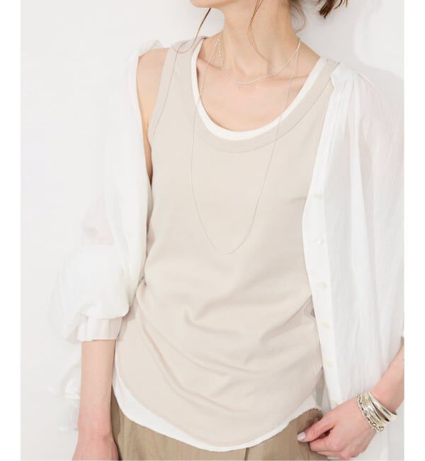 SLOBE IENA「《追加2》basic タンクトップ」|タンクトップ|