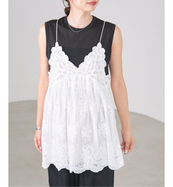 IENA「アンティークチュールバテンキャミ」|シャツ・ブラウス|