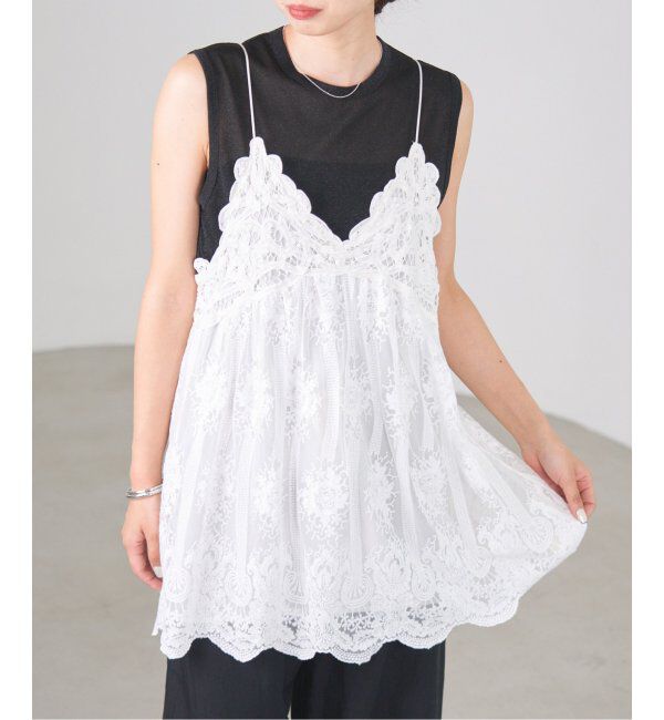 IENA「アンティークチュールバテンキャミ」|シャツ・ブラウス|