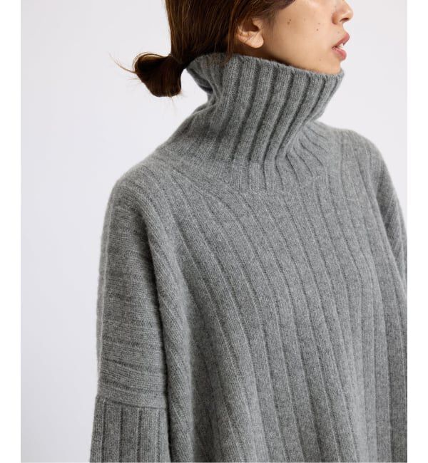 IENA「ワイドリブBIGプルオーバー」|ニット・セーター|