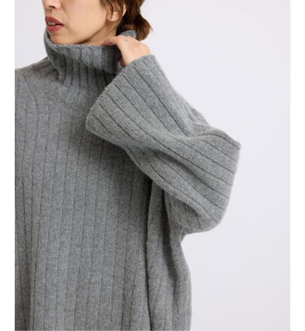 IENA「ワイドリブBIGプルオーバー」|ニット・セーター|
