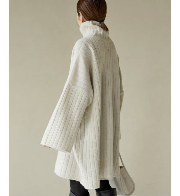 IENA「ワイドリブBIGプルオーバー」|ニット・セーター|