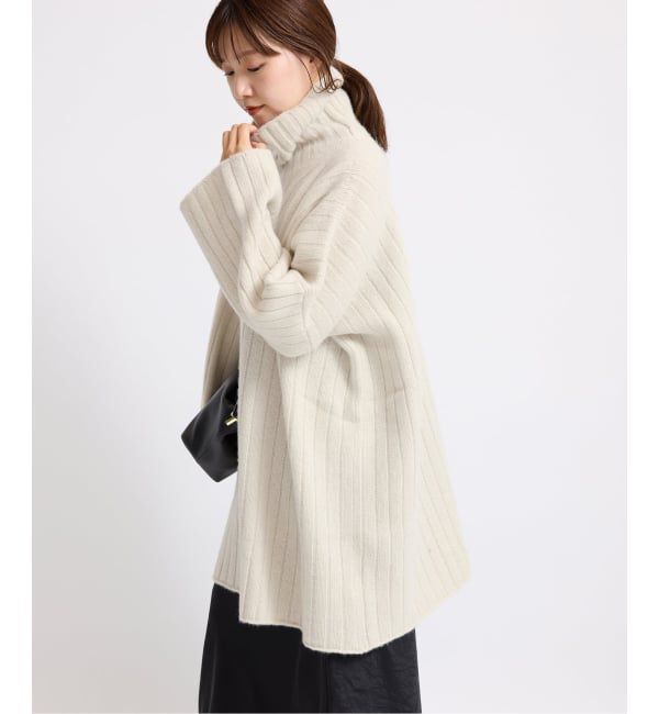 IENA「ワイドリブBIGプルオーバー」|ニット・セーター|