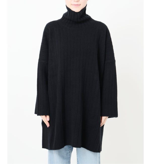 IENA「ワイドリブBIGプルオーバー」|ニット・セーター|