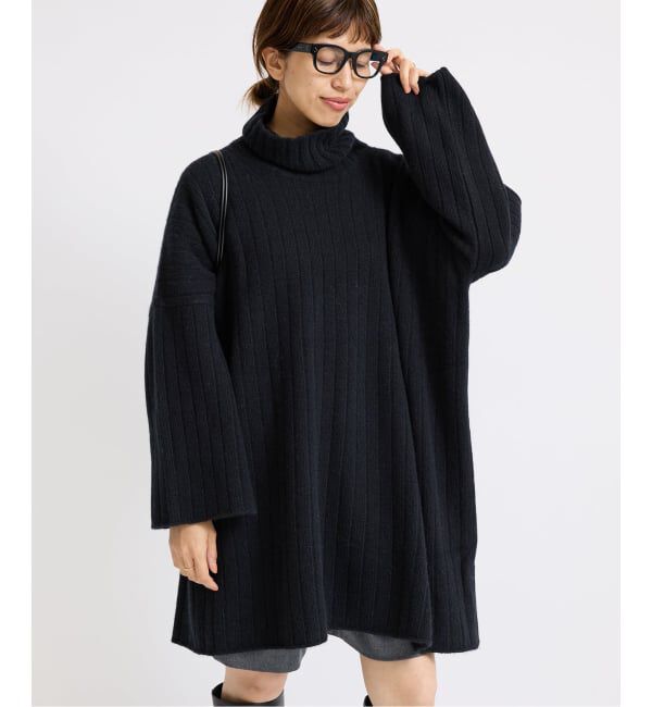 IENA「ワイドリブBIGプルオーバー」|ニット・セーター|