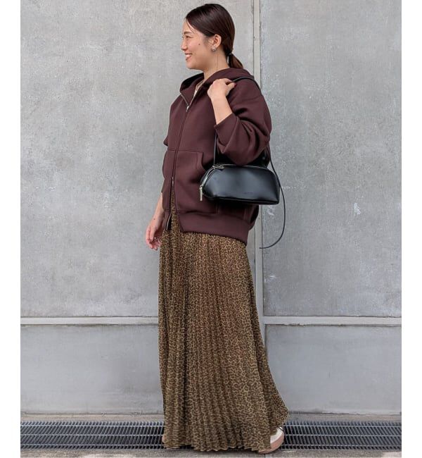 SLOBE IENA「レオパードプリーツスカート」|スカート|