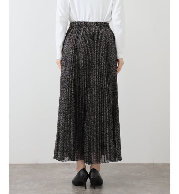 SLOBE IENA「レオパードプリーツスカート」|スカート|
