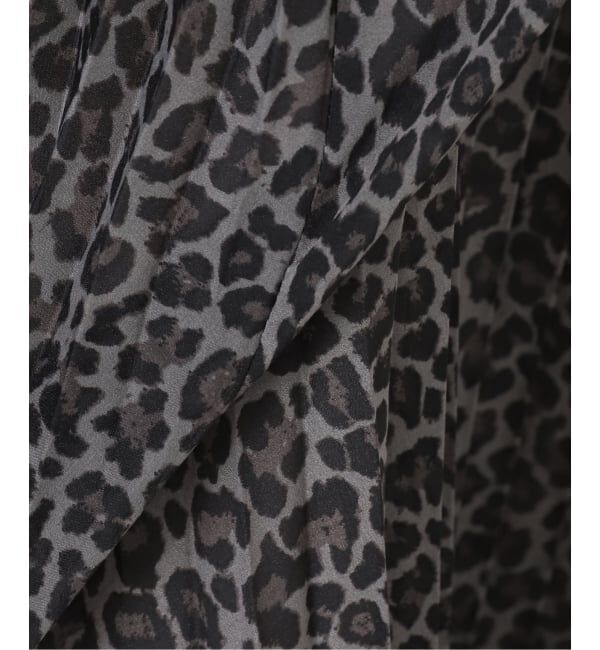 SLOBE IENA「レオパードプリーツスカート」|スカート|