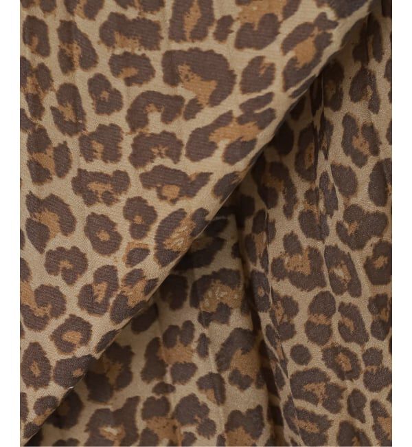 SLOBE IENA「レオパードプリーツスカート」|スカート|