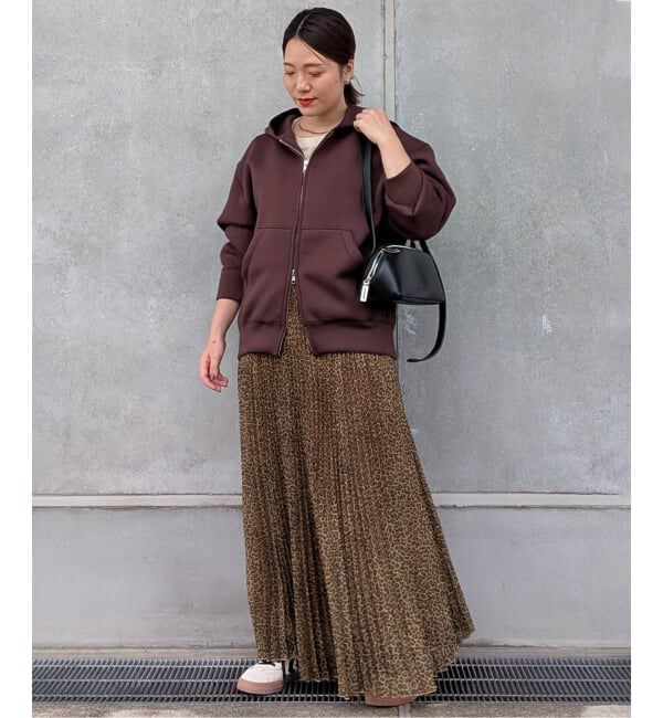 SLOBE IENA「レオパードプリーツスカート」|スカート|