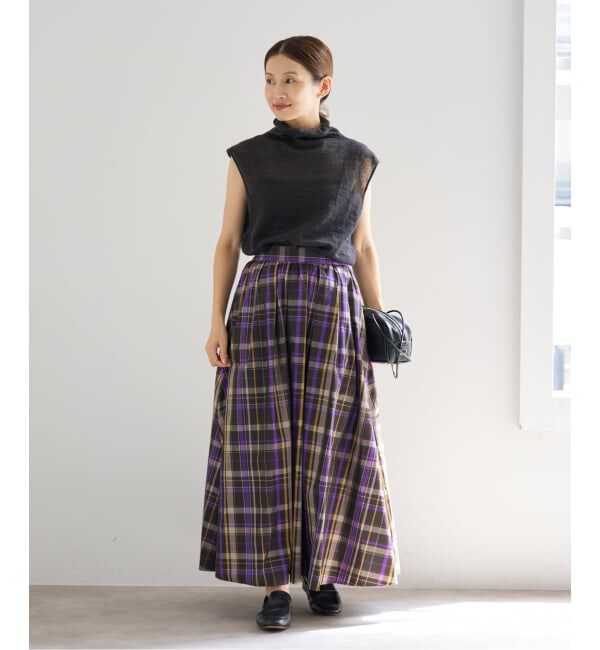 IENA「GRUPPOCINQUEタフタスカート」|スカート|
