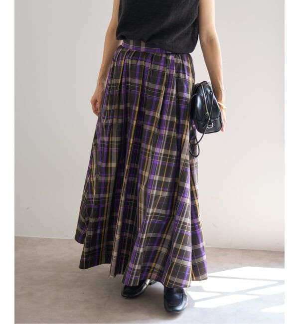 IENA「GRUPPOCINQUEタフタスカート」|スカート|