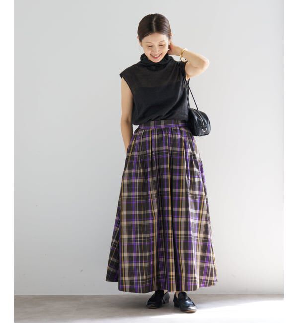 IENA「GRUPPOCINQUEタフタスカート」|スカート|