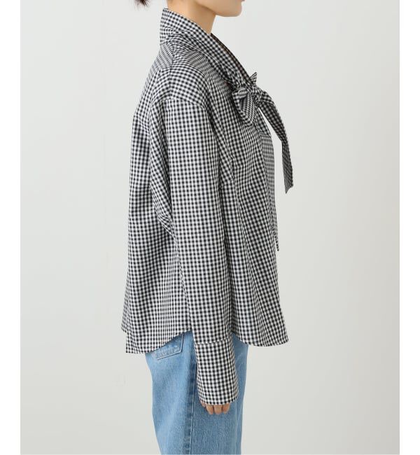 SLOBE IENA「PROVOKE/プロヴォーク ギンガムボウタイシャツ PV-030071」|シャツ・ブラウス|
