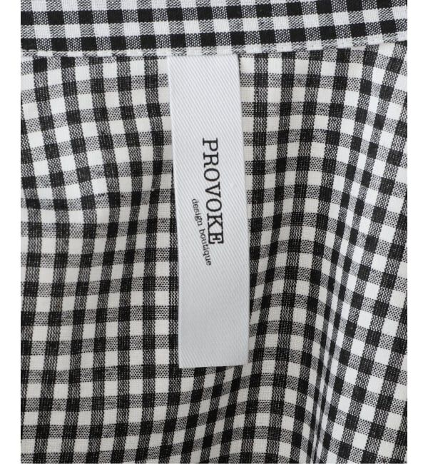 SLOBE IENA「PROVOKE/プロヴォーク ギンガムボウタイシャツ PV-030071」|シャツ・ブラウス|