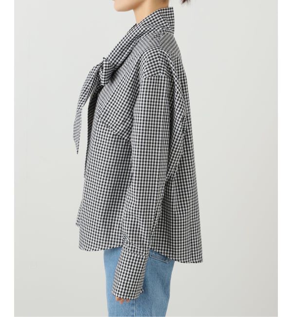 SLOBE IENA「PROVOKE/プロヴォーク ギンガムボウタイシャツ PV-030071」|シャツ・ブラウス|