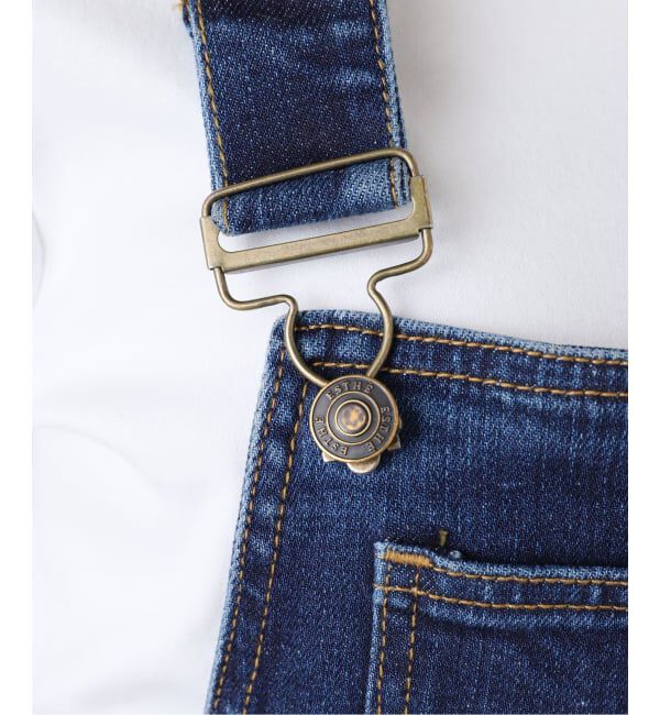 SLOBE IENA「ESTHE/エステ Denim and Poplin Dungaree Maxi Dre」|ワンピース|