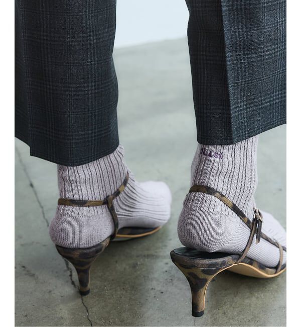 IENA「《追加3》BLACK ソックス」|ソックス|