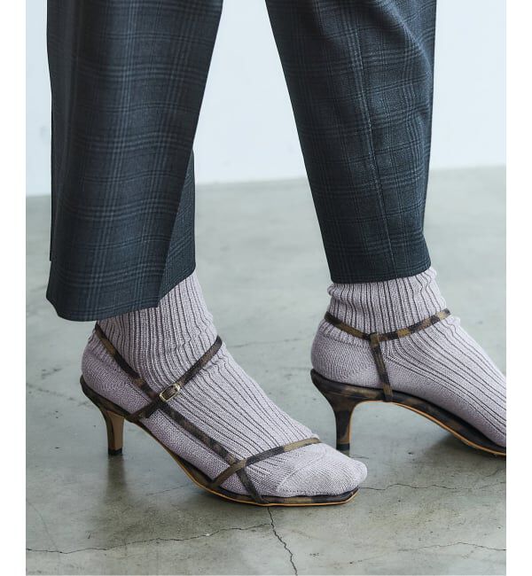 IENA「《追加3》BLACK ソックス」|ソックス|