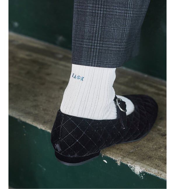 IENA「《追加3》BLACK ソックス」|ソックス|