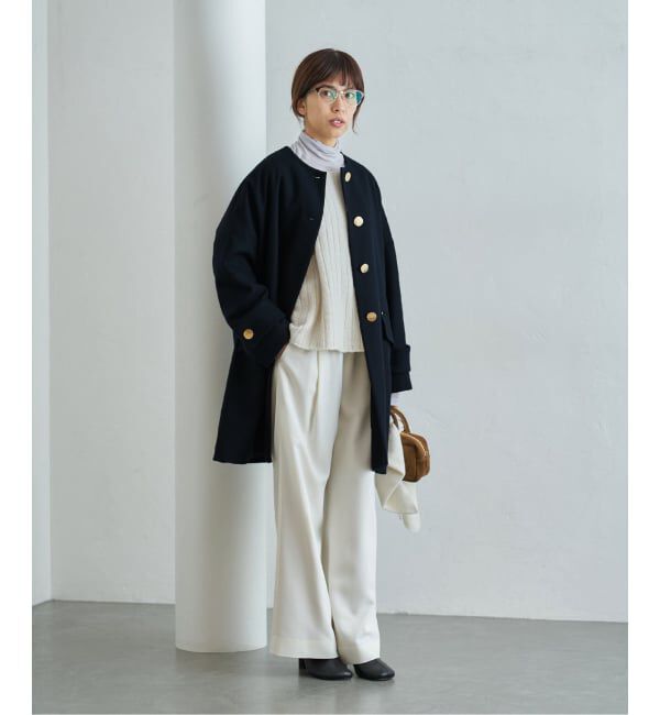 IENA「MACKINTOSH/マッキントッシュ 別注 HUMBIE NC MB EX コート L252MO1160F2K」|ノーカラーコート|